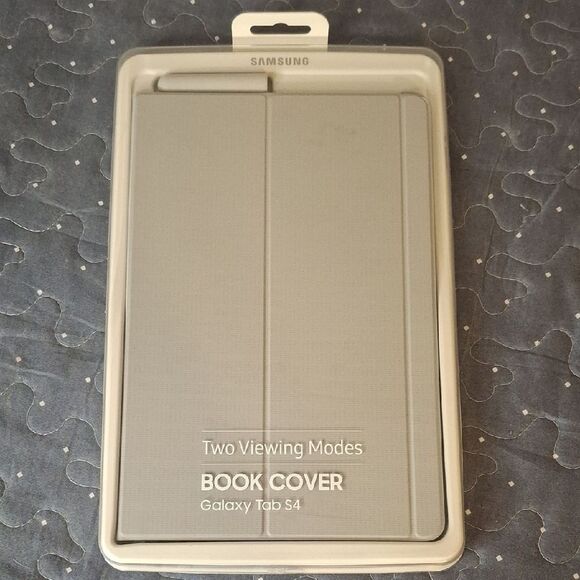 Samsung Gray Tablet Book Cover for Galaxy Tab S4 - Picture 1 of 4